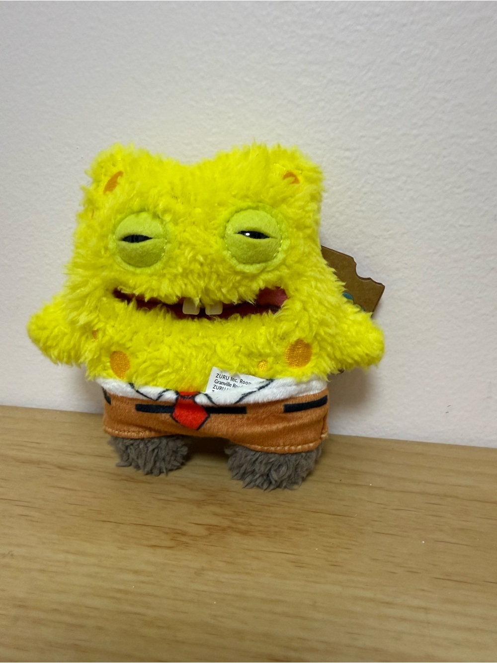 Nwt Fuggler x Spongebob Squarepants Keychain Plush Ring